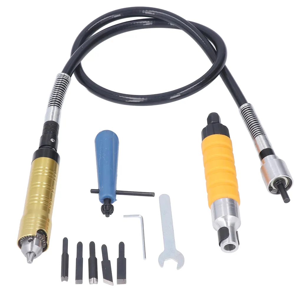 Adaptateur d'arbre flexible pour travaux de gravure et modélisme