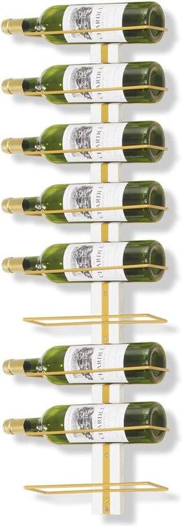 Weinregal für 9 Weingläser - Wohnzimmerregal mit Befestigungsset