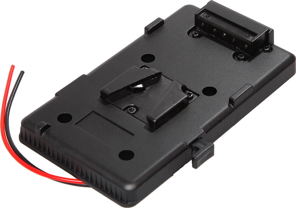 Akku Rucksack Plate Adapter fuer V-Schuh V-Mount-V-Lock Akku extern fuer DSLR-Kamera-Camcorder-Video-Licht