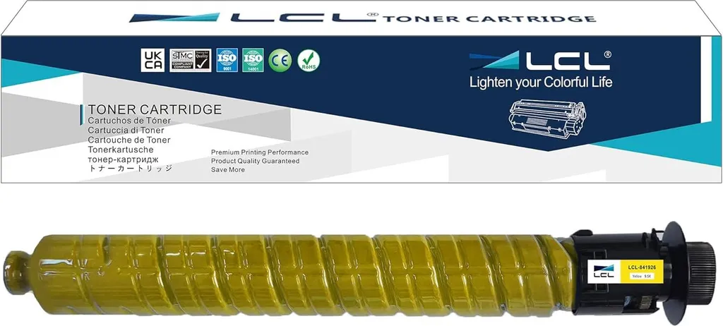 Toner Jaune LCL 841926 Compatible avec Ricoh MP C2003 et C2503