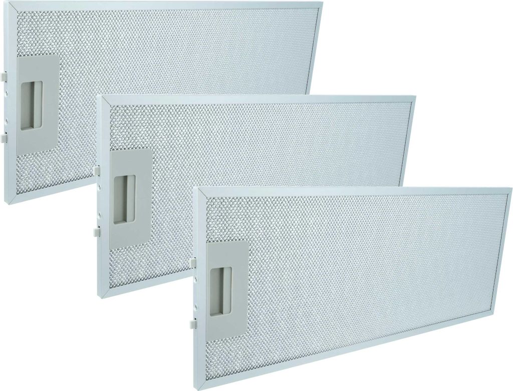 vhbw 3x Filter Metallfettfilter kompatibel mit Siemens LI23530EU/06, LI28030/05, LI28030/06, LI28030/07, LI28030, LI28030/01 Dunstabzugshaube, Metall