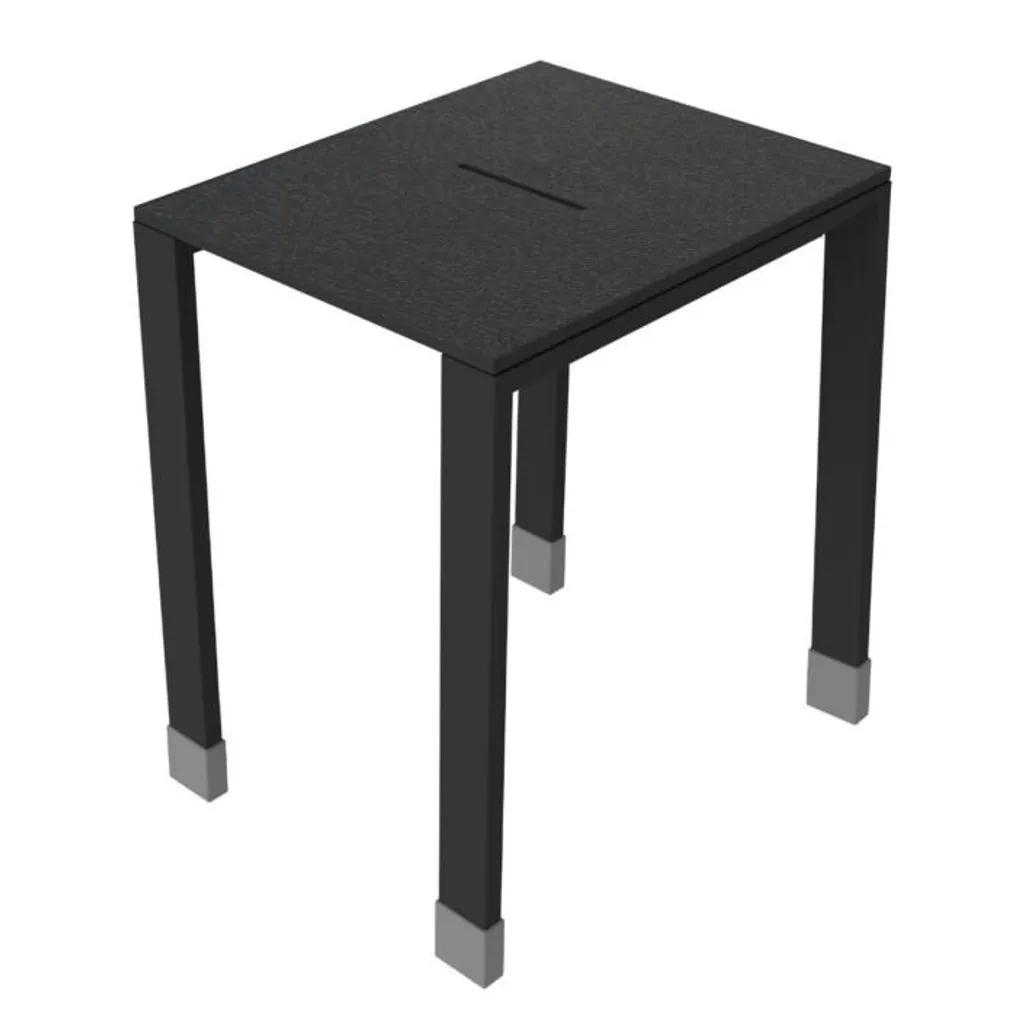Tabouret de douche Allibert pour seniors et salle de bain moderne noir