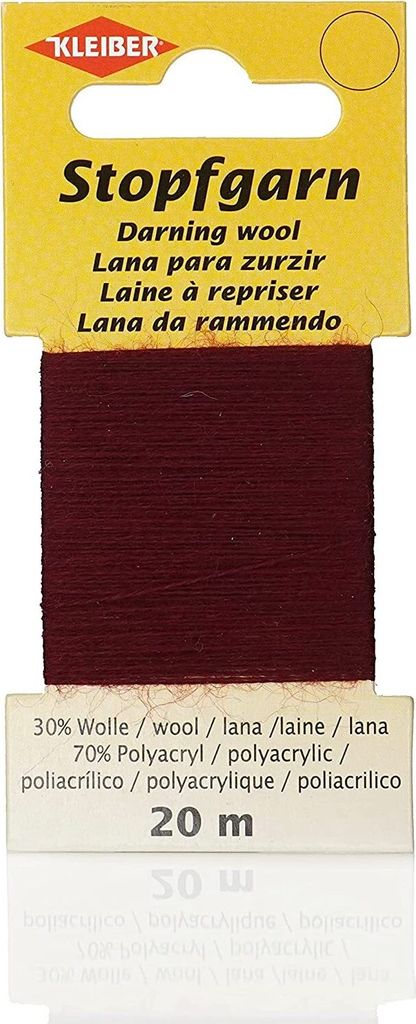 KLEIBER 71033 Filato per rammendo KLEIBER, 20 m, bordeaux Immagine del prodotto 