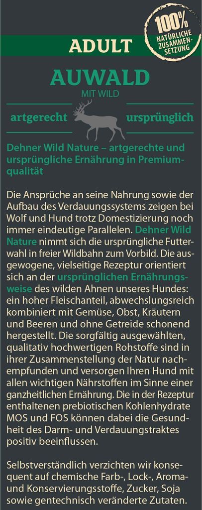 Dehner Wild Nature Hundefutter Auwald, Trockenfutter Produktbild 3