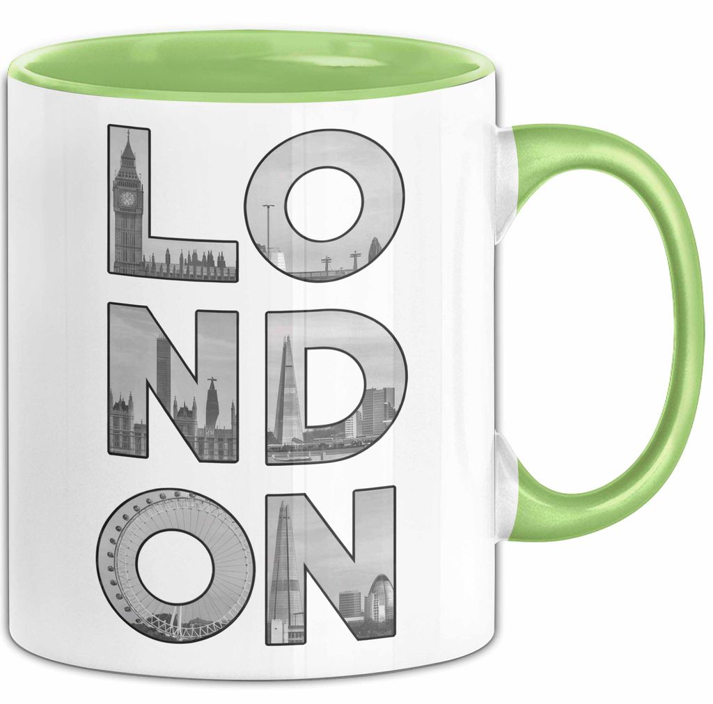 England London Tasse Geschenk Lustige Geschenkidee Spruch (Grün)