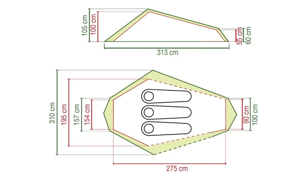 Tente d'aventure Coleman Cobra 3 pour trekking et expéditions légères