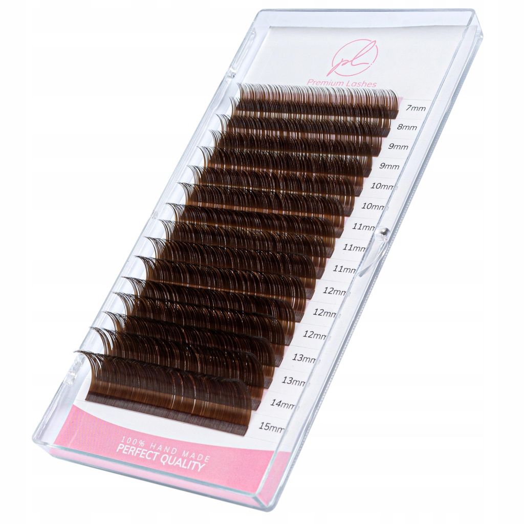 Premium Lashes C 0.07 7mm Dunkelbraun 16 Streifen