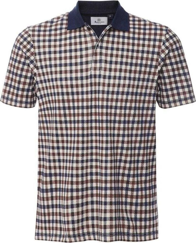 Aquascutum - "Active Iconic" Poloshirt für Herren SY3690 (L) (Marine)