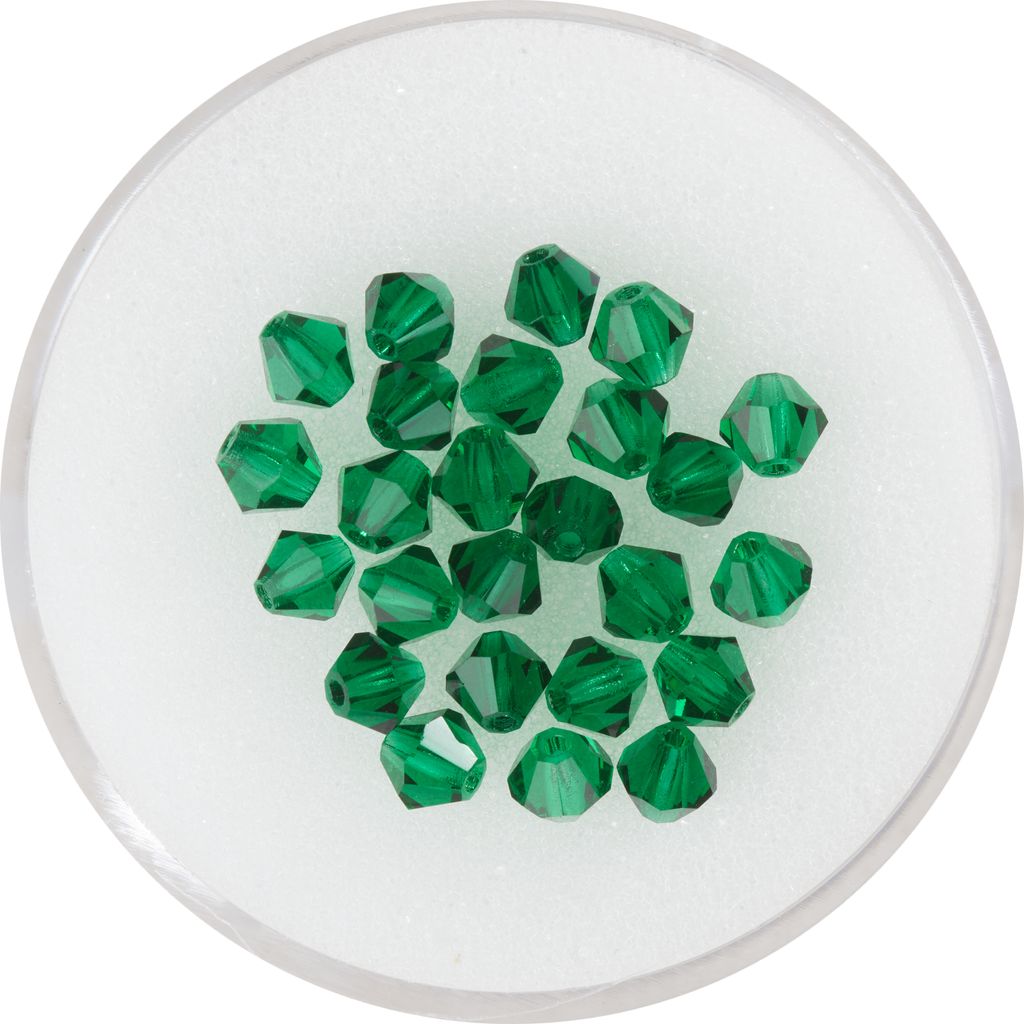 PRACHT Glasschliffglitzerperlen 4 mm 25 Stück für Produktbild 