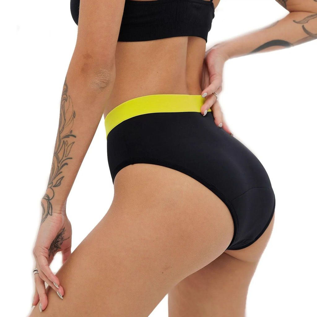 Weekiss Periodenunterwäsche High Waist Lemon Größe XXL Schwarz