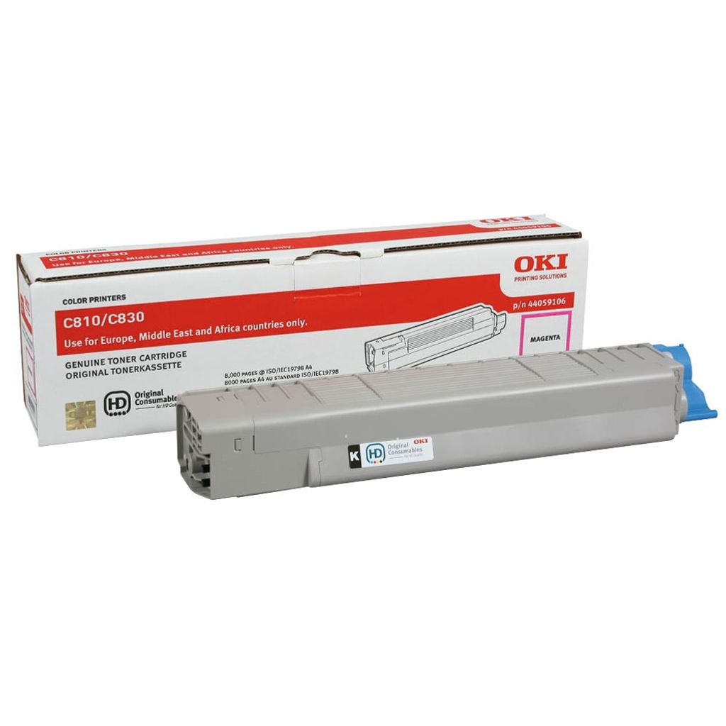 Oki Toner C 810 Magenta 8k (44059106)