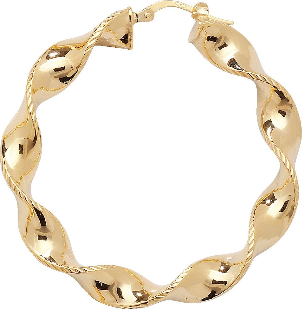 9 Karat (375) Gold Damen - Paar Creolen - 30mm; TRS11413MM30