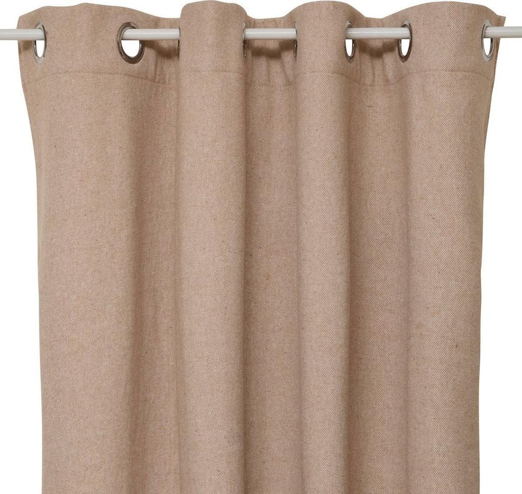 Isolierender vorhang kys beige leinen 140x260cm - Atmosphera créateur d'intérieur