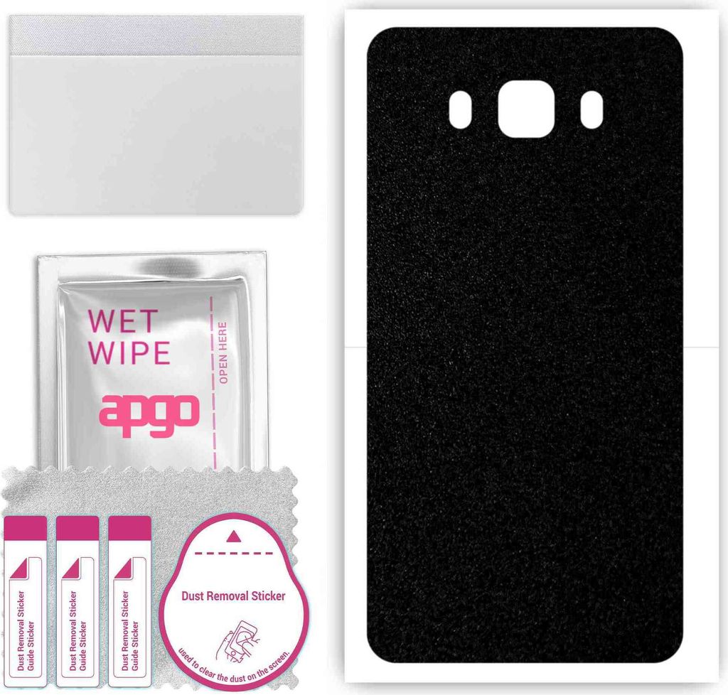 apgo Rückseite Schutzfolie, Skin, kompatibel mit Samsung Galaxy J7 (2016), Hinten Displayschutzfolie aus Vinylfolie, kratzfest, einfache Montage -...
