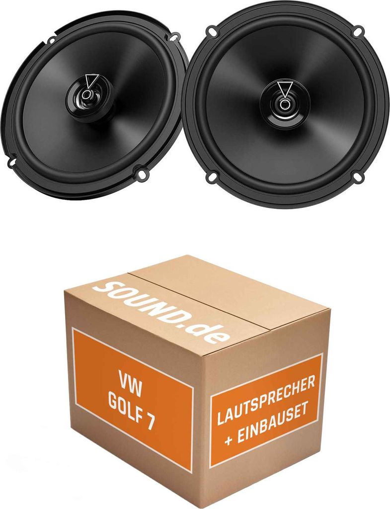 Lautsprecher Boxen Einbaupaket Heck JBL Club 3 64FSL passend für VW Golf VII 4/5-türig | 2x Tief-Mitteltöner mit integriertem Hochtöner 165W MAX