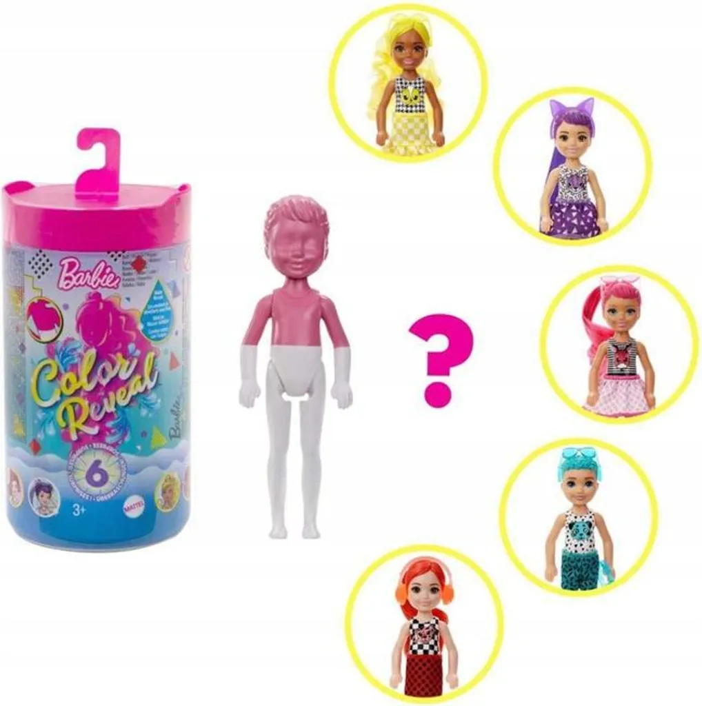 Mini Poupée à Collectionner Chelsea Color Reveal de Mattel Monochrome