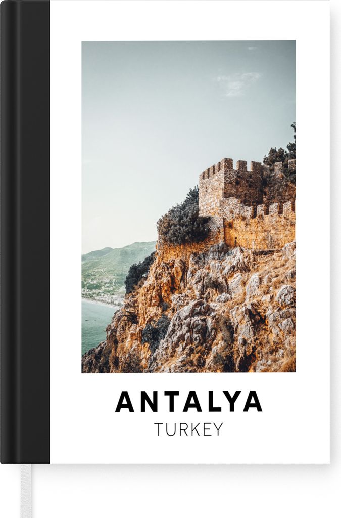 MuchoWow Notizbuch Tagebuch Haushaltsbuch Notebook A5 Türkei - Berg - Burg - Notizblock - Notizheft - Notebook - Schreibblock - Papier