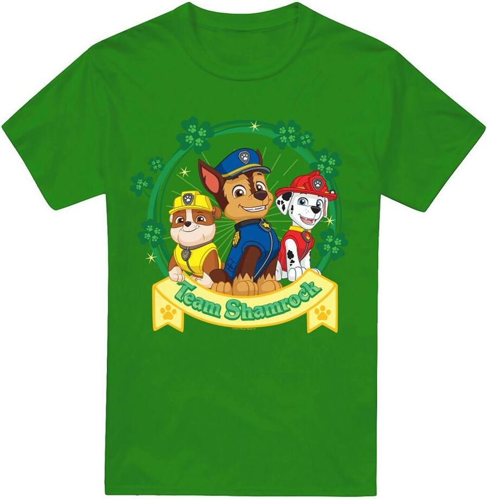 Paw Patrol - T-Shirt für Herren - St Patricks-Tag TV6385 (M) (Irisches Grün)