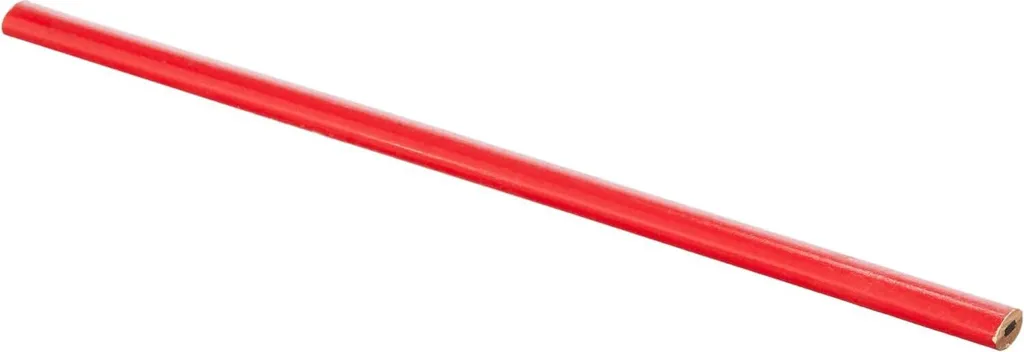 Brüder Mannesmann M409-180 Crayon de charpentier ovale rouge 180 mm
