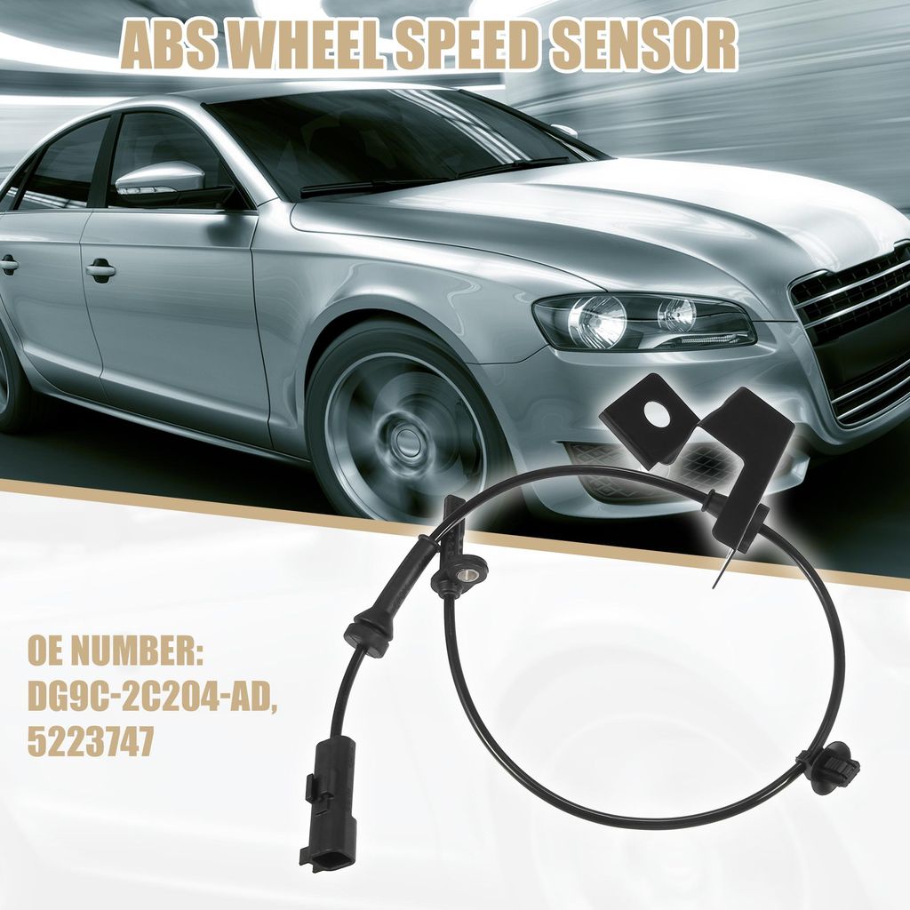 5223747 ABS Raddrehzahl Sensor Vorne Rechts für Ford Mondeo Schwarz