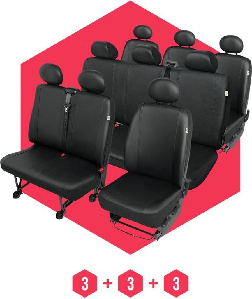 Sitzbezüge für Nissan Interstar I (02-06) 9 Sitze SET Autositzbezüge Schonbezüge