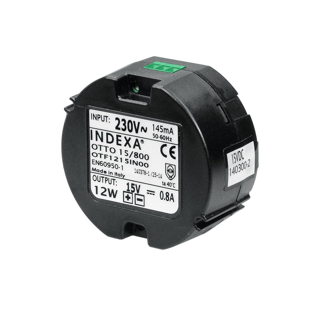 Unterputz-Netzgerät, Netzteil für UP-Dose 15V DC, 800 mA stabilisiert