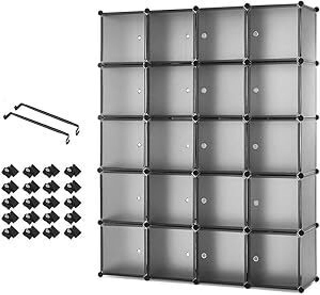 Mondeer Kleiderschrank DIY 20 Kubus Kunststoff Produktbild 1