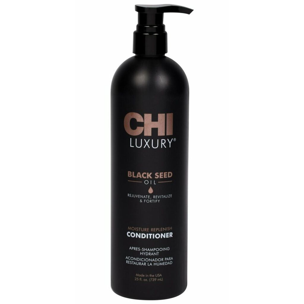 CHI Luxury Black Seed Oil Moisture Replenish Coniditoner nährende Pflegespülung mit feuchtigkeitsspendender Wirkung 739 ml