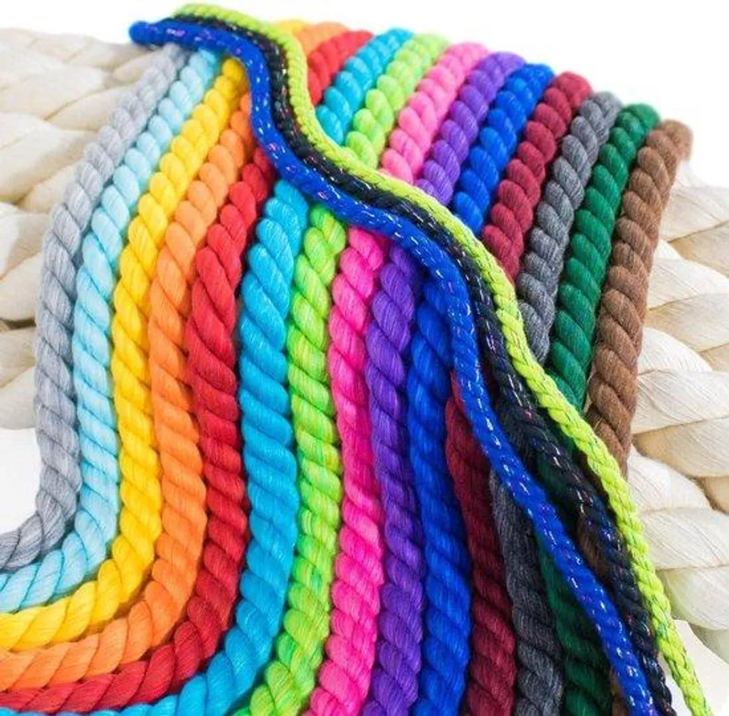 Corde naturelle souple 1/4 pouce 10 pieds blanche pour loisirs créatifs