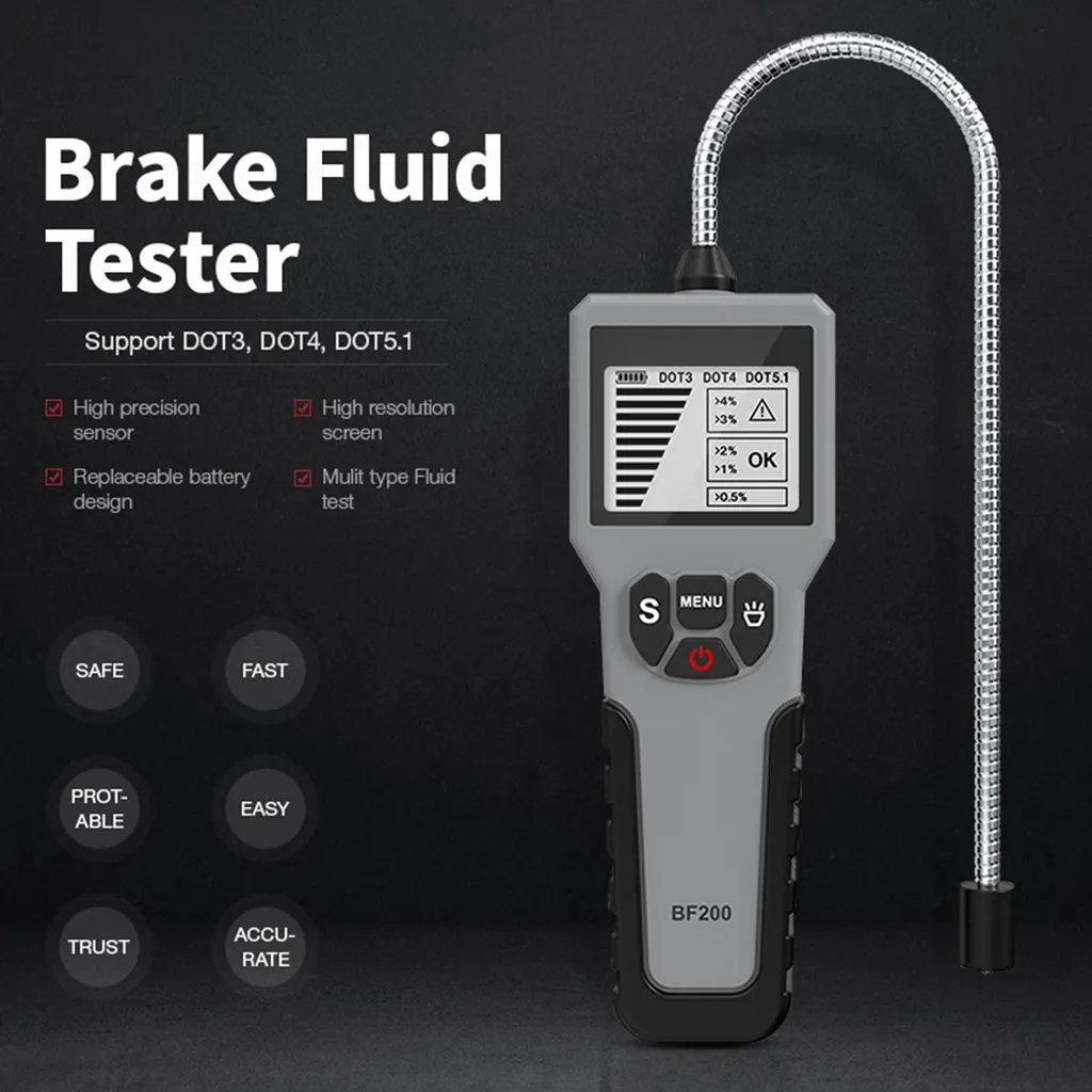 Testeur liquide de frein DOT3 DOT4 DOT5.1 avec écran LCD rétroéclairé - 4