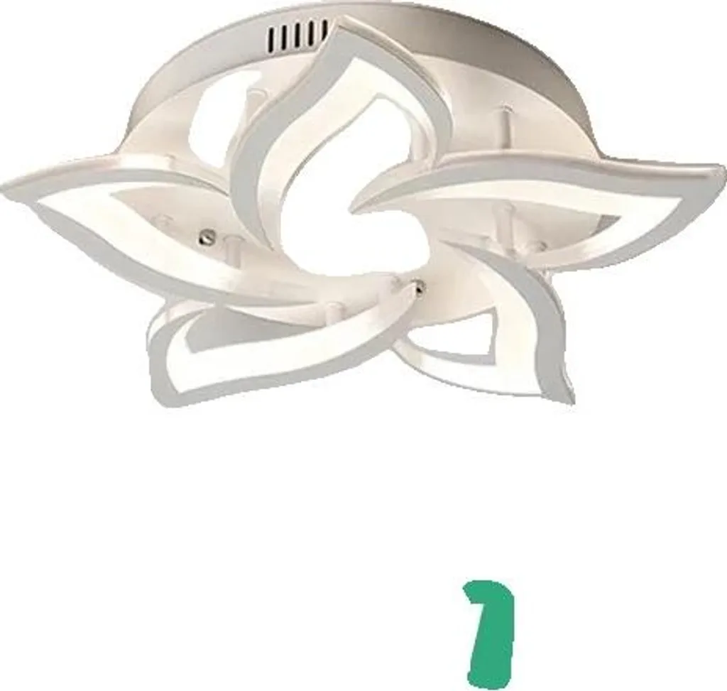 Lampadario Moderno 5 Luci Bianco Dimmerabile con App e Telecomando
