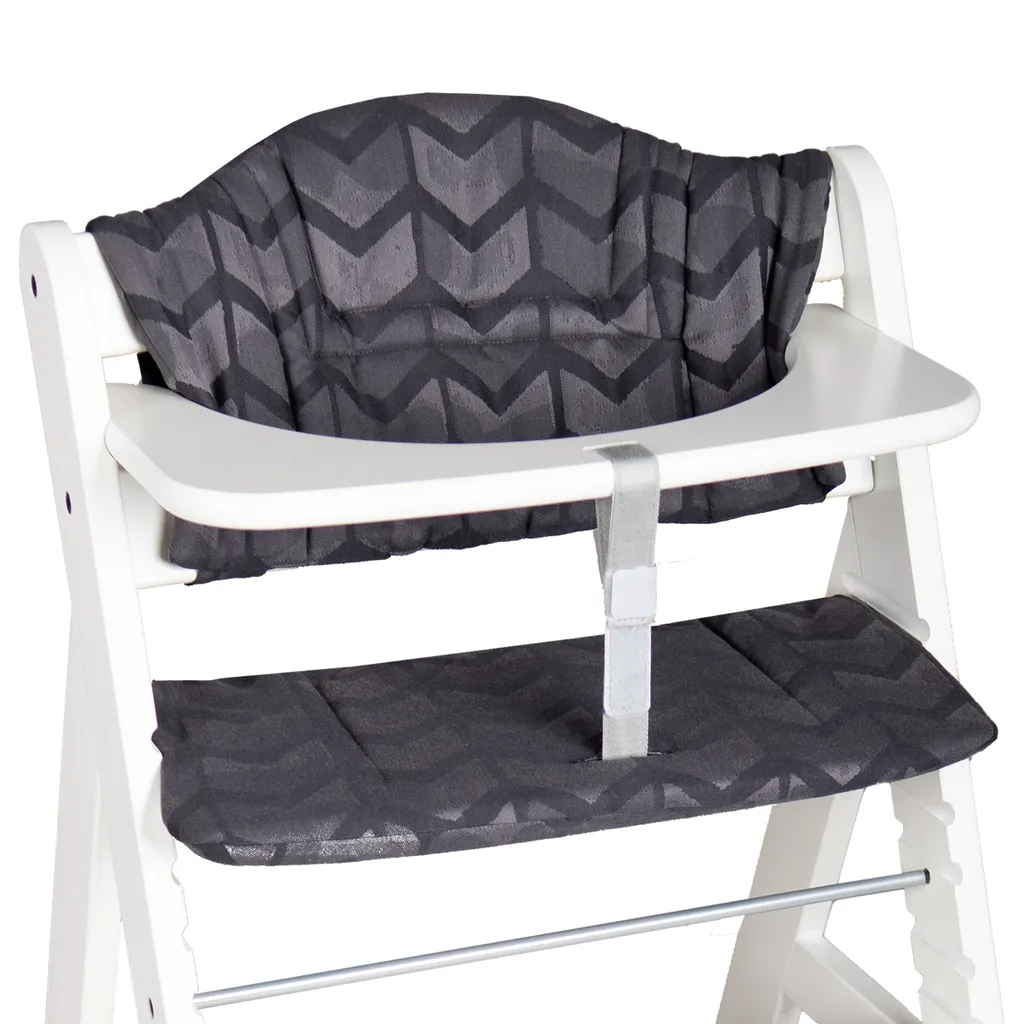 Hoppediz Coussin Chaise Haute V2 Amsterdam Noir : Confort Optimal Bébé