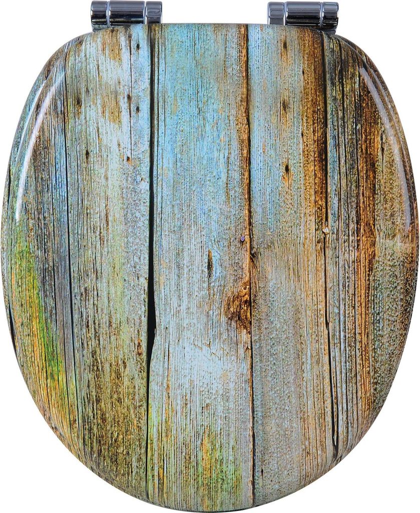 WC-Sitz - Offene Front - Absenkautomatik - Holz - Universal Passend - Extra Dick - Antibakteriell - Bordeauxrot