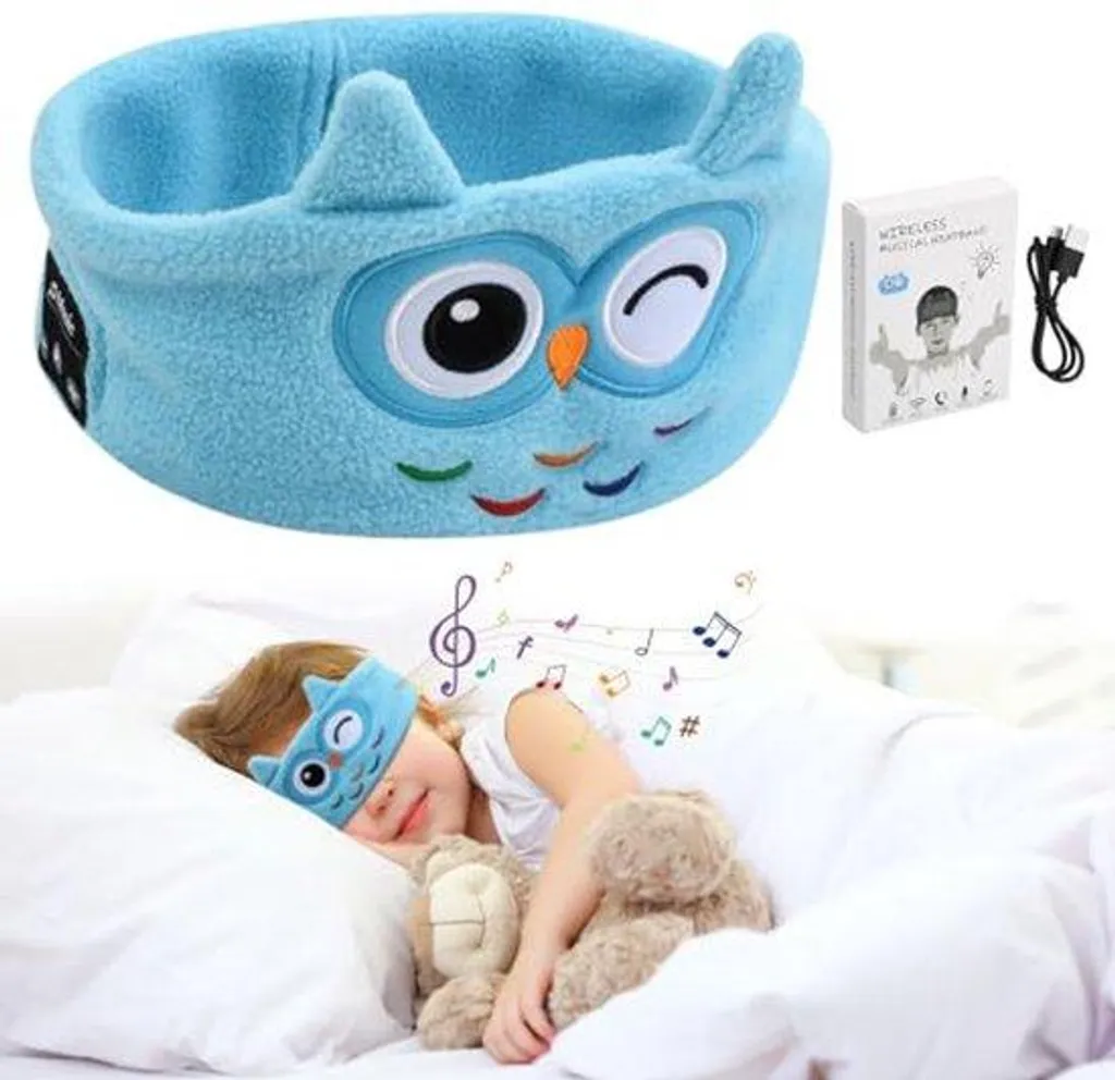 Bandeau de nuit Bluetooth lavable, casque de sommeil avec occultation