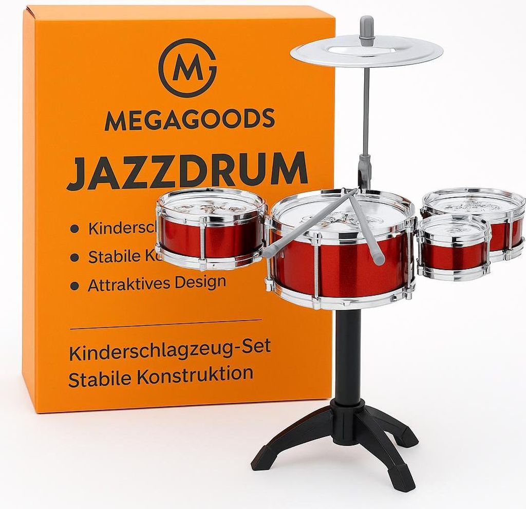 Kinder Schlagzeug Set Jazz Drums für Anfänger Spielzeug DE.