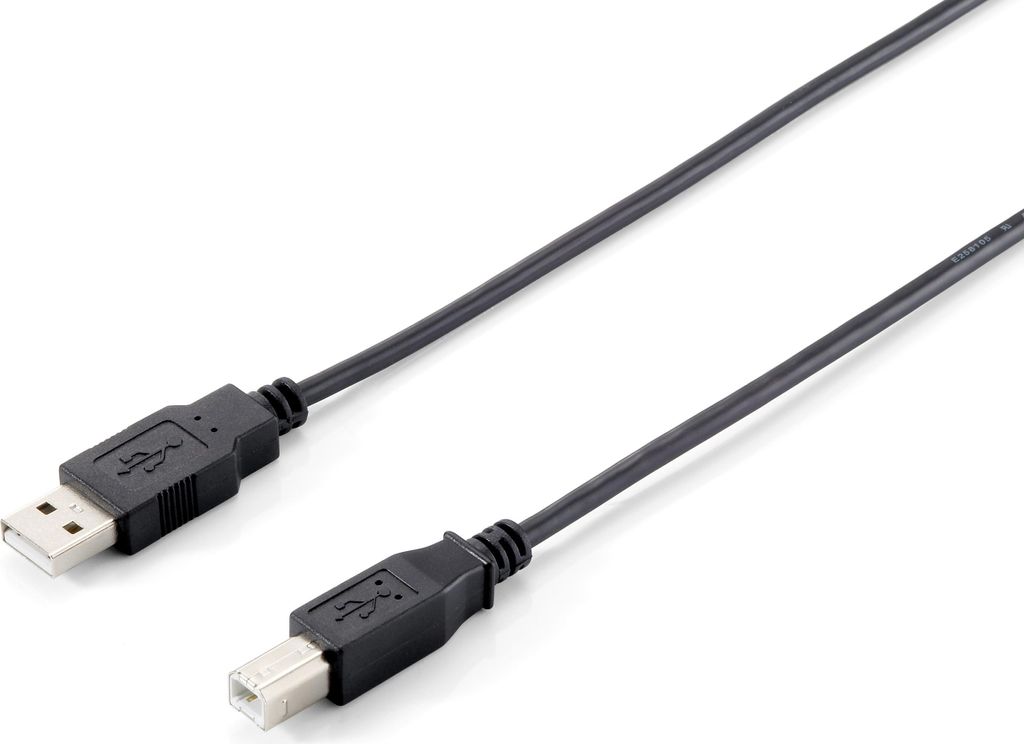 Equip 128861, 3 m, USB A, USB B, USB 2.0, Samec/samec, Obrázok produktu 