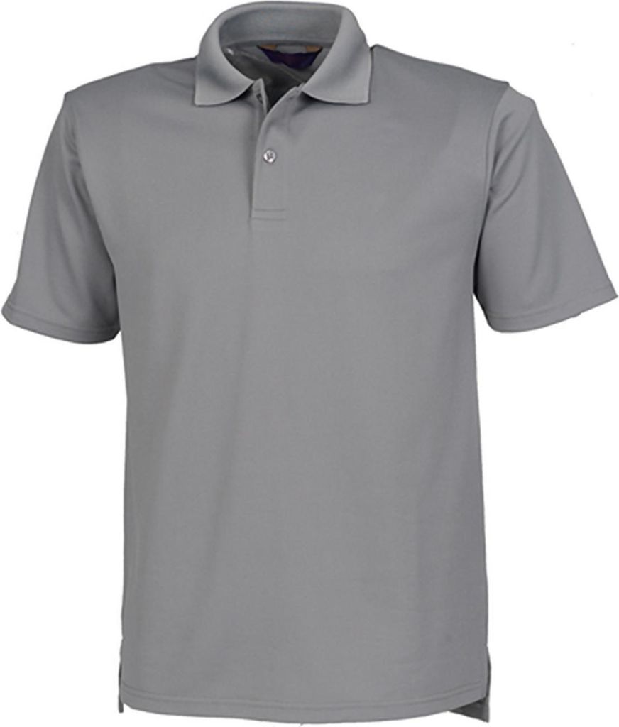 Henbury H475 | Herren Coolplus Wicking Polo Shirt / Mikro-Piqué - Farbe: Charcoal - Größe: 4XL
