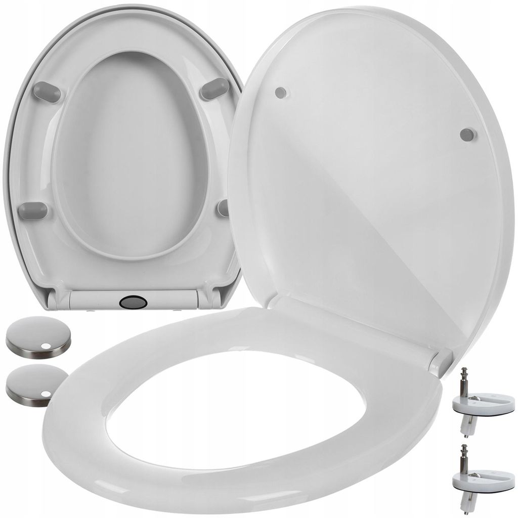 Ruhhy 24547 Universele zelfdichtende wc-bril, wit Productafbeelding 