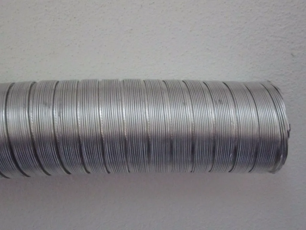 kIT 4 TUBI - TUBO FLESSIBILE ESTRAIBILE IN ALLUMINIO PER CANTIERE D'ARIA - Diametro 100 mm