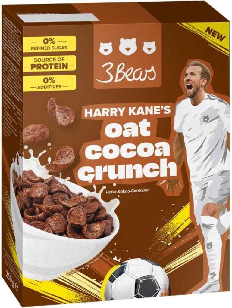 3Bears Harry Kane's Oat Cocoa Crunch 250g Produktbild 