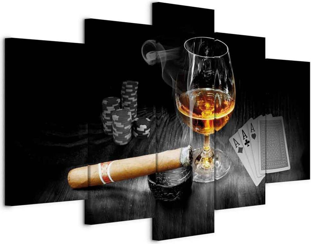Vlies Leinwandbild - Dark Secrets 200x100 cm Menschen i-A-0101-b-o