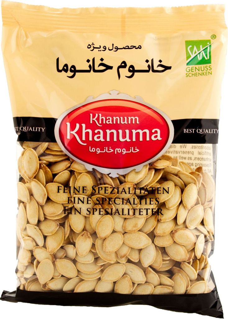 Khanum Khanuma - Kürbiskerne ungeschält geröstet & gesalzen Produktbild 