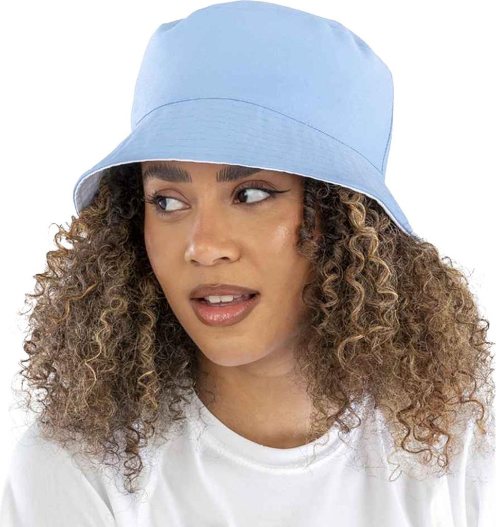 Result Genuine Recycled - "Core" Schlapphut wendbar für Herren PC7499 (S-M) (Himmelblau/Weiß/Weiß)