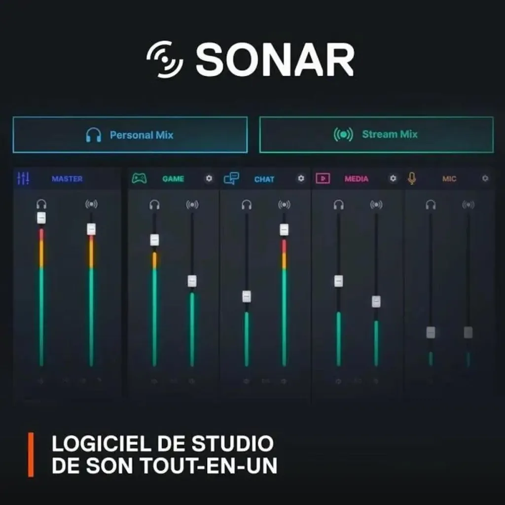 Microphone de Streaming SteelSeries Alias 61601 USB avec Effets RGB