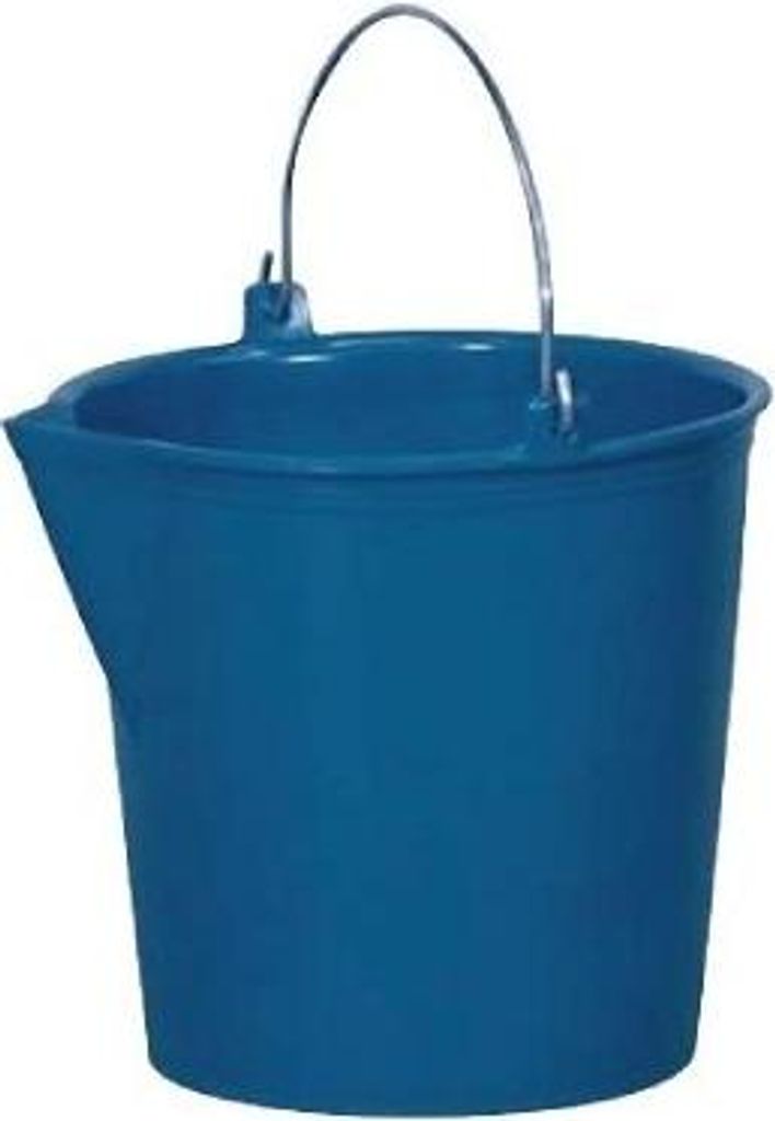 Eimer mit Ausguss, Blau, 13 l, 22/29 x 28
