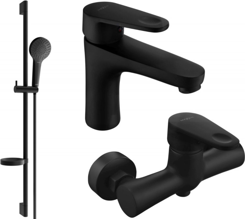 Mexen Kama DS05 Brausegarnitur, Schwarz - 72504DS05-70