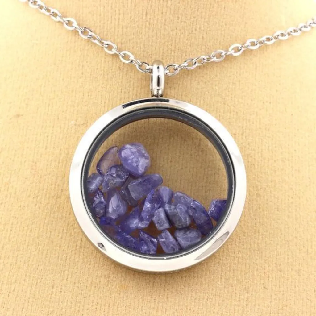 Collier tanzanite brute véritable - Bijou artisanal en pierre bleue