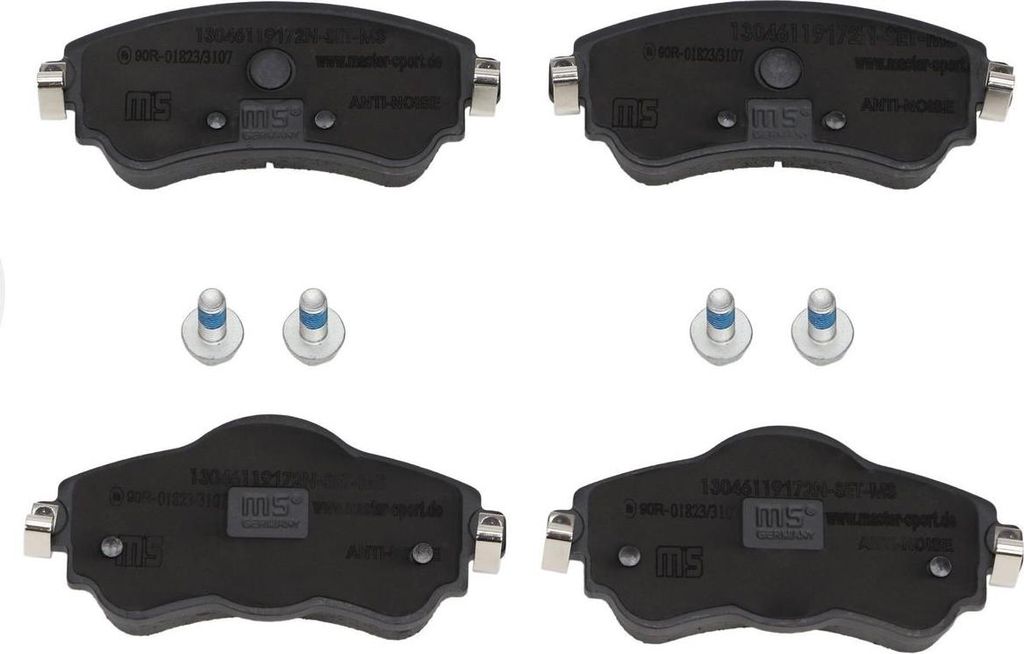 MASTER-SPORT 13046119172N-SET-MS Bremsbeläge, Bremsklötze Vorderachse für CITROËN C4 II (NC_)