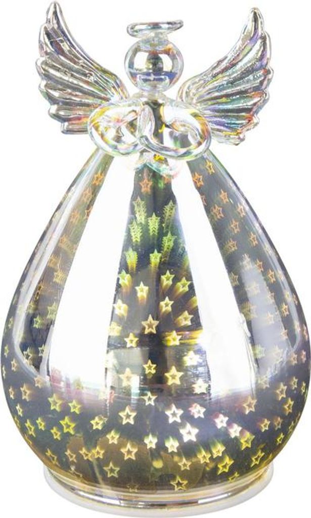 LED Engel im 3D Design - ca. 9 x 2 x 14,4 cm