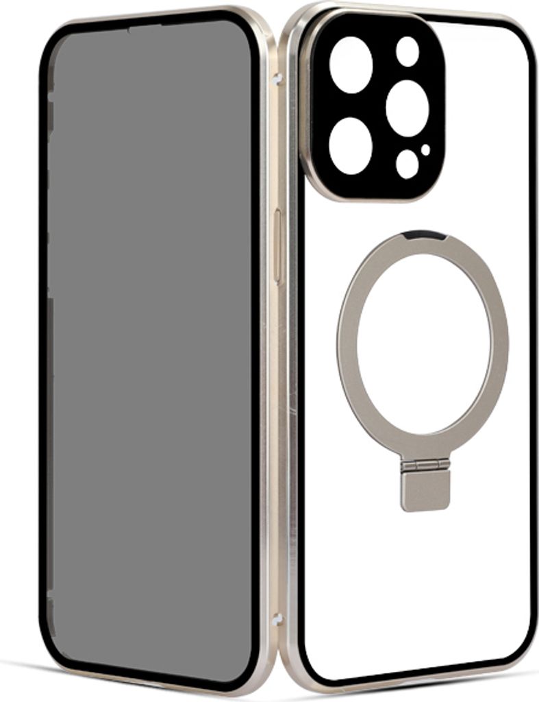 INF Magnetische Hülle mit Blickschutz für das iPhone Champagne iPhone 15